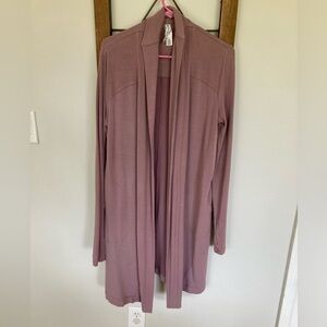 Athleta Mauve Cardigan Sweater
